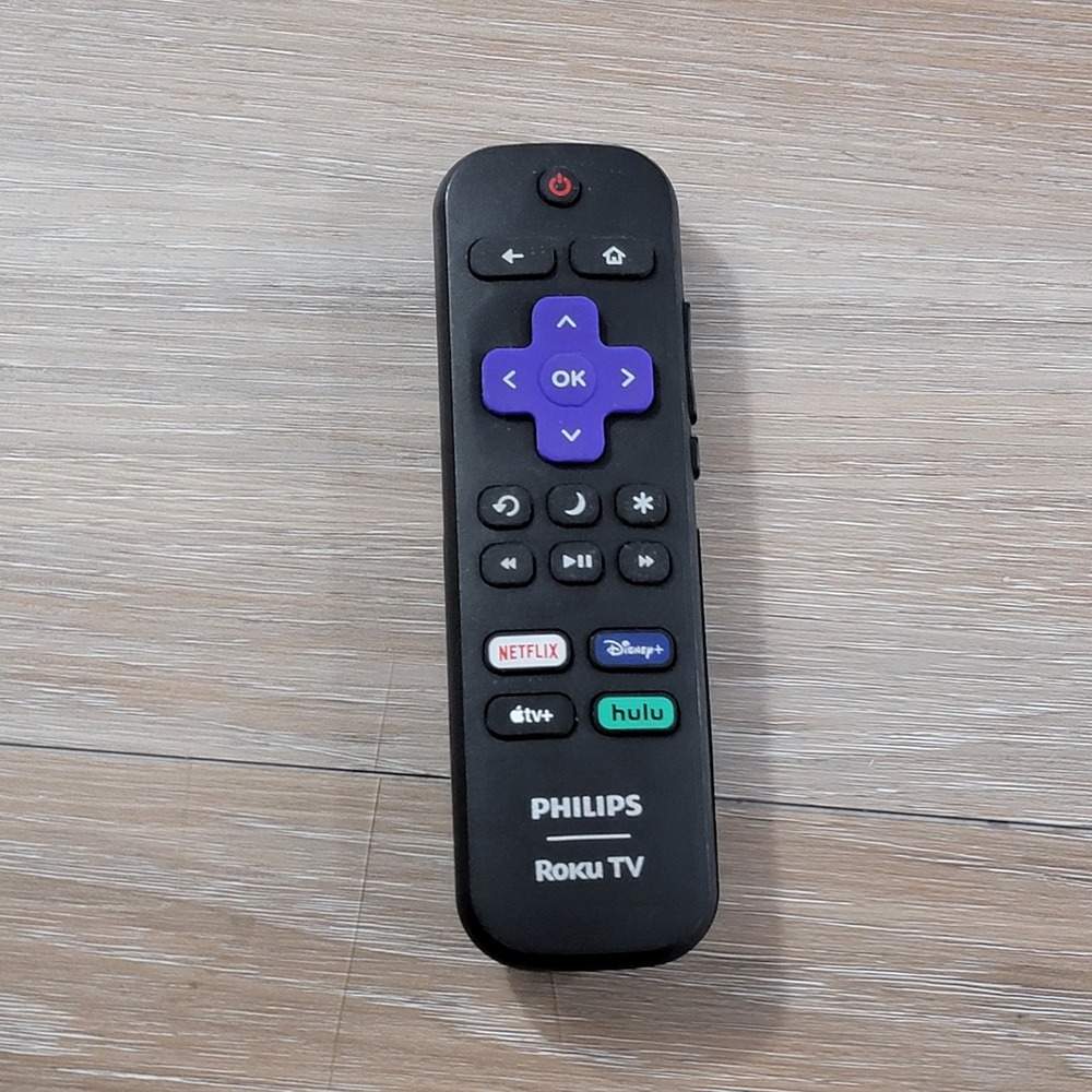 Philips Smart Roku TV Remote Control RC-ALIR 3226001225 Netflix Disney+ AppleTV